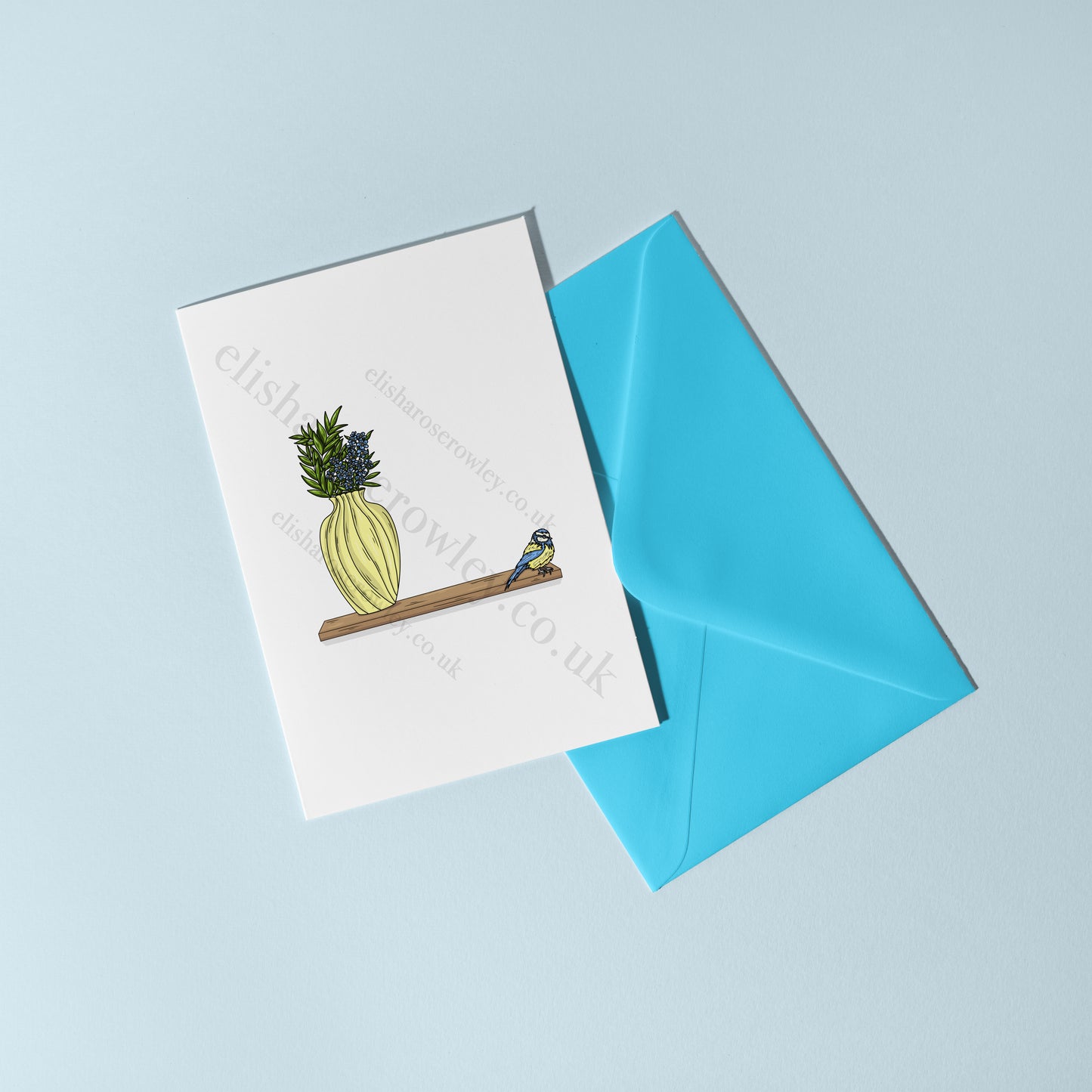 Forget-Me-Not Springtime Floral Greeting Card - Blank/Birthday/Mother's Day