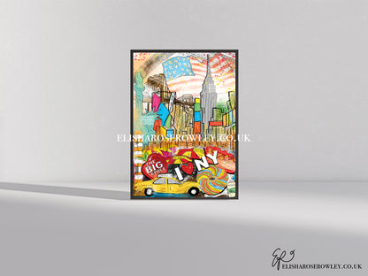 New York City Hand-drawn and Illustrated Art Print