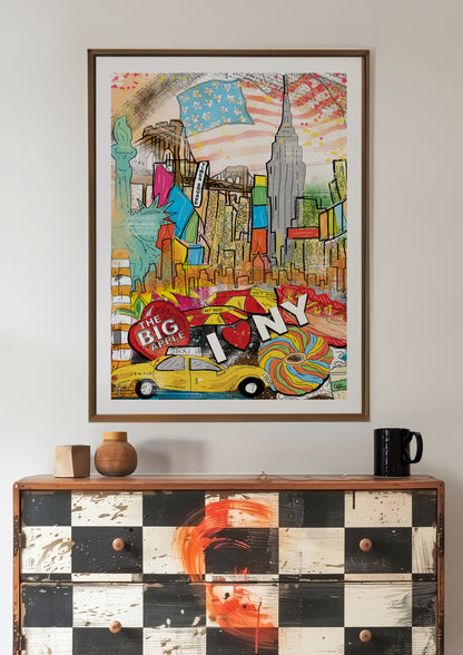 New York City Hand-drawn and Illustrated Art Print