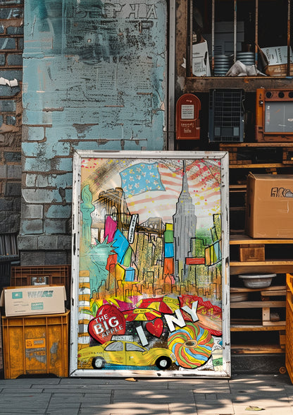 New York City Hand-drawn and Illustrated Art Print