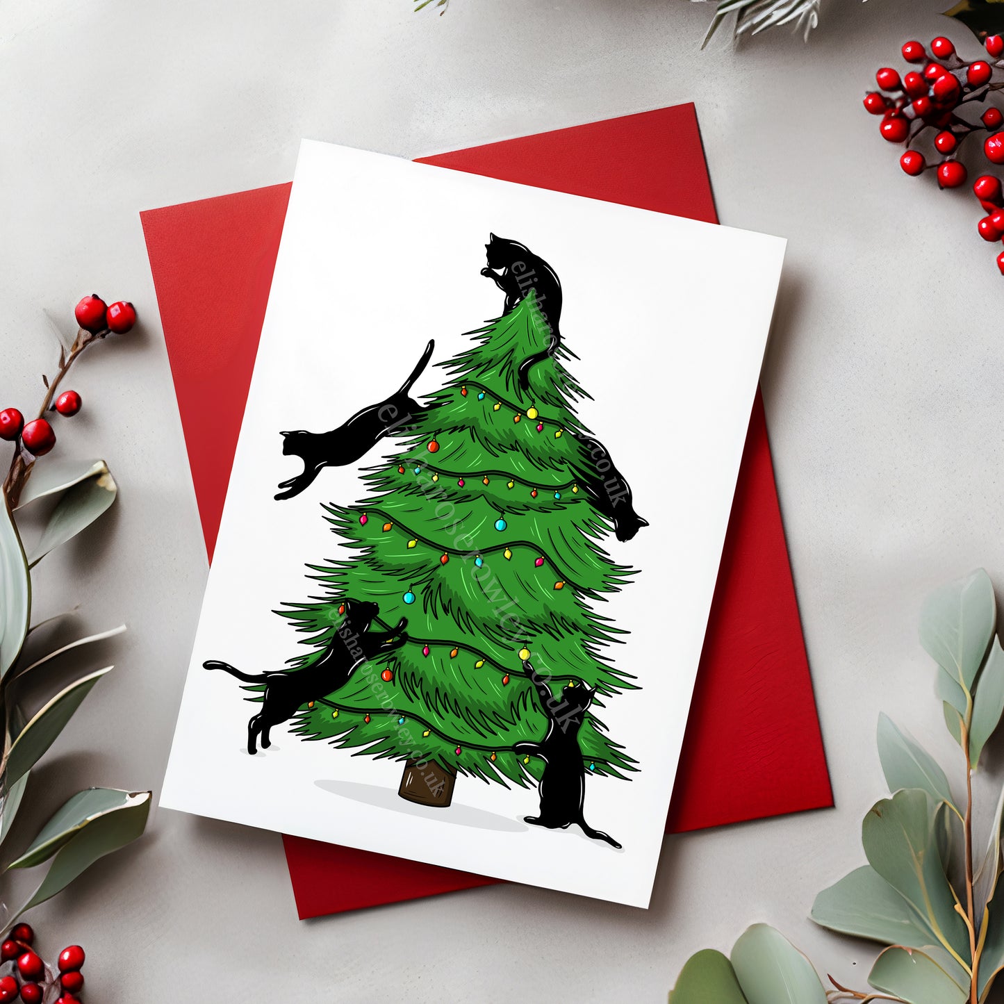 Pack of 6 Animal Christmas Cards - Hand-drawn and Illustrated Greeting Cards, A6 or A5